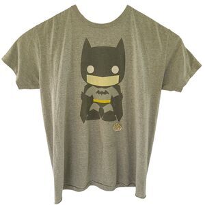 DC Comics Originals Shirt Mens XL Gray Batman Funko Pop Graphic Tee Top READ